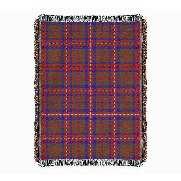 Geddes Weathered Clan Badge Tartan Woven Blanket