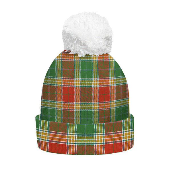 Gibson (Gibbs) Ancient Clan Badge Tartan Bobble Beanie Hat