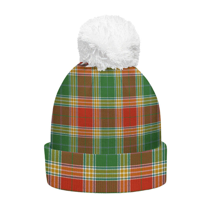 Gibson (Gibbs) Ancient Clan Badge Tartan Bobble Beanie Hat