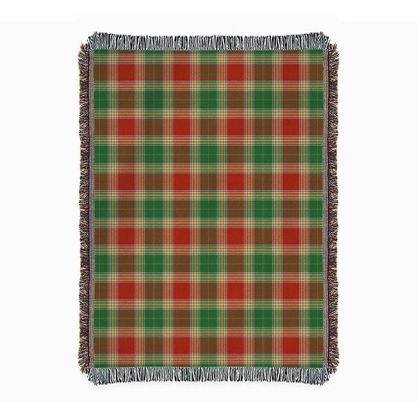 Gibson (Gibbs) Ancient Clan Badge Tartan Woven Blanket