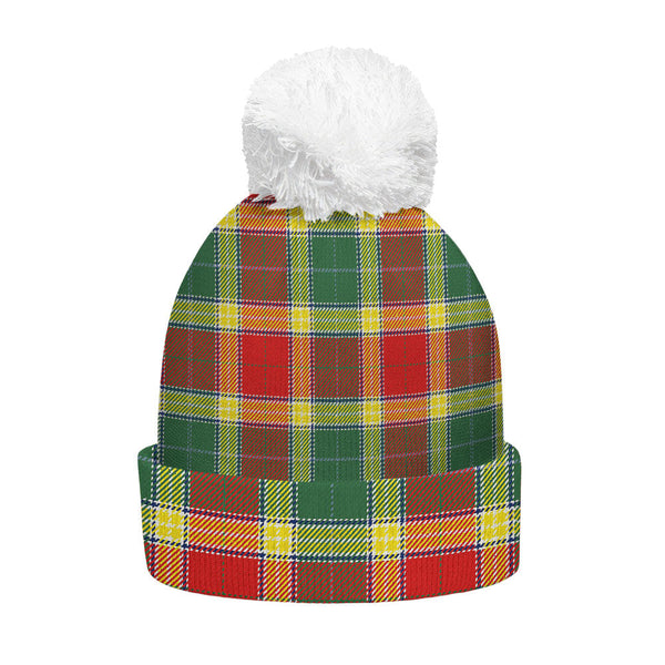 Gibson (Gibbs) Modern Clan Badge Tartan Bobble Beanie Hat