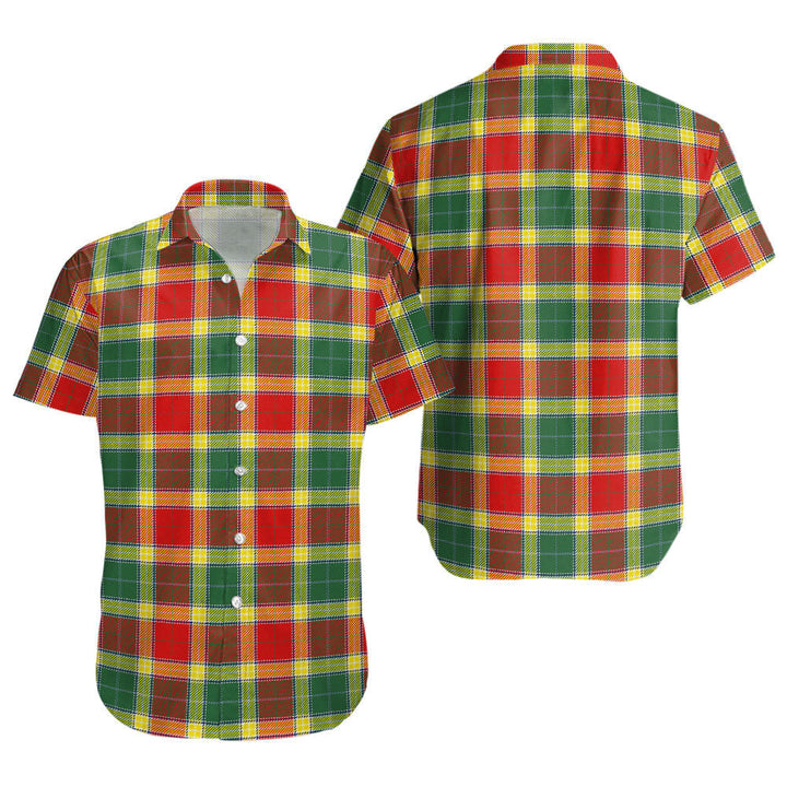 Gibson (Gibbs) Modern Clan Badge Tartan Short Sleeve Shirt