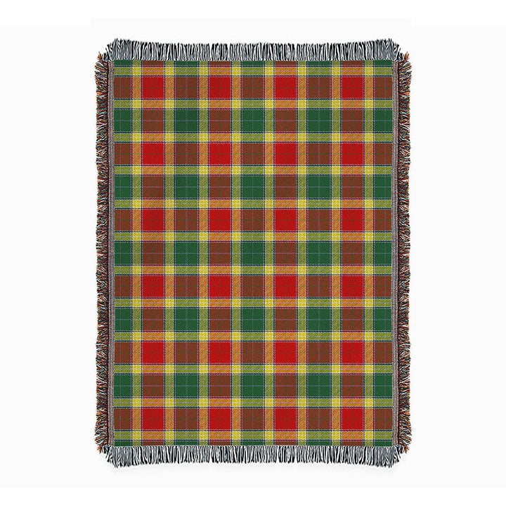 Gibson (Gibbs) Modern Clan Badge Tartan Woven Blanket