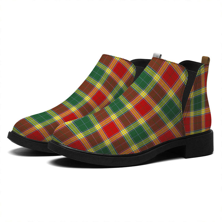 Gibson (Gibbs) Modern Tartan Flat Ankle Boots