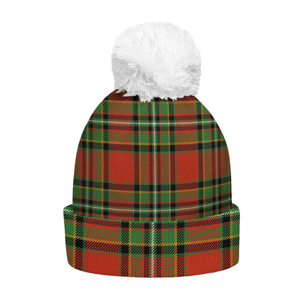 Gillespie Ancient Clan Badge Tartan Bobble Beanie Hat