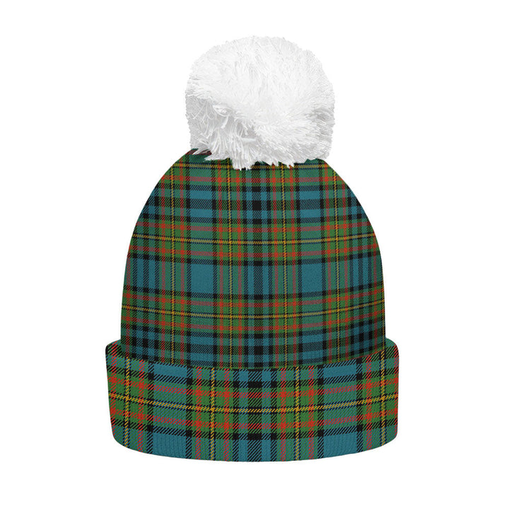 Gillies Ancient Clan Badge Tartan Bobble Beanie Hat