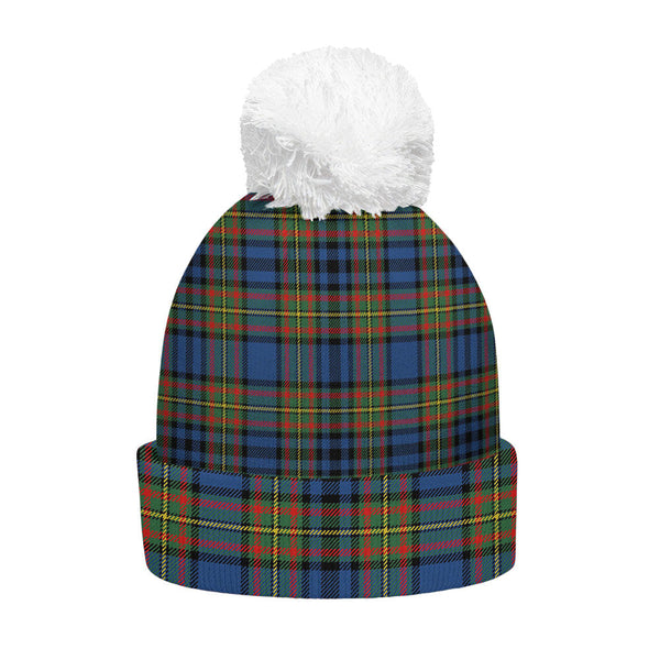 Gillies Modern Clan Badge Tartan Bobble Beanie Hat
