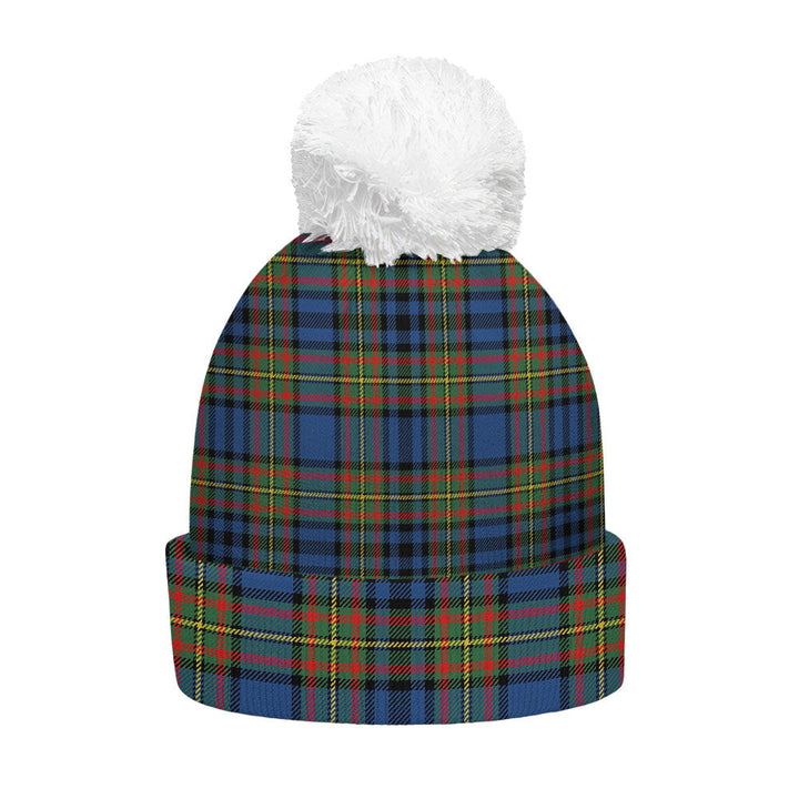 Gillies Modern Clan Badge Tartan Bobble Beanie Hat