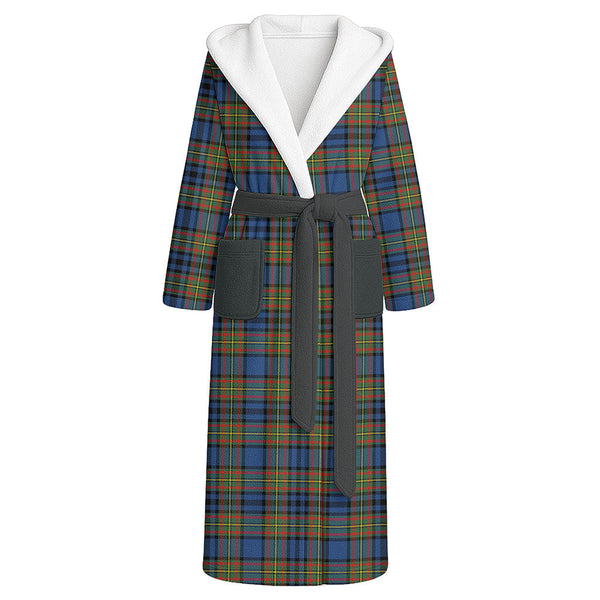 Gillies Modern Clan Badge Tartan Flannel Hooded Bathrobe