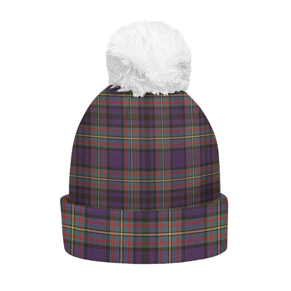 Gillies Weathered Clan Badge Tartan Bobble Beanie Hat