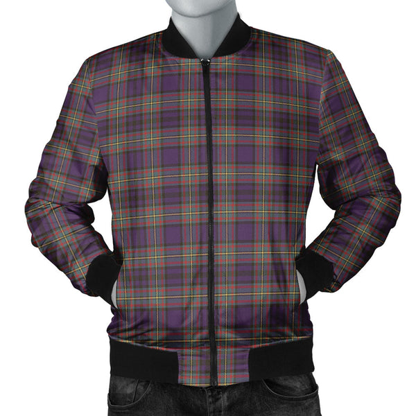 Gillies Weathered Clan Badge Tartan Bomber Jacket