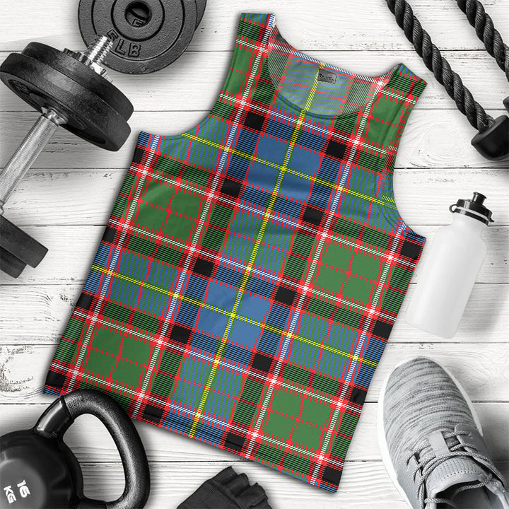 Glass Clan Badge Tartan Men Tank Top