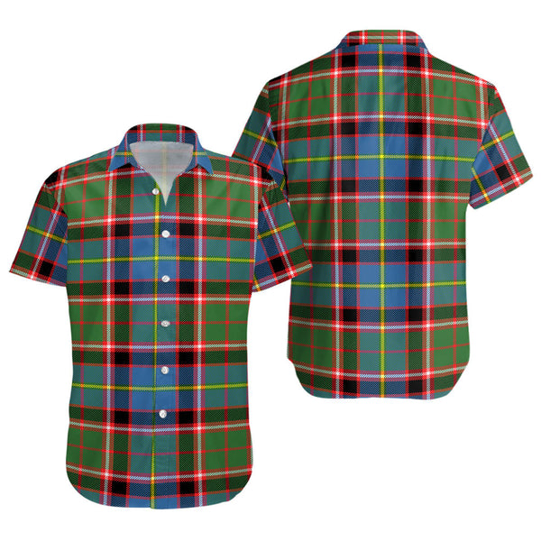 Glass Clan Badge Tartan Short Sleeve Shirt