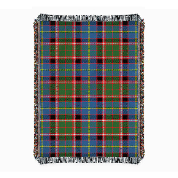 Glass Clan Badge Tartan Woven Blanket