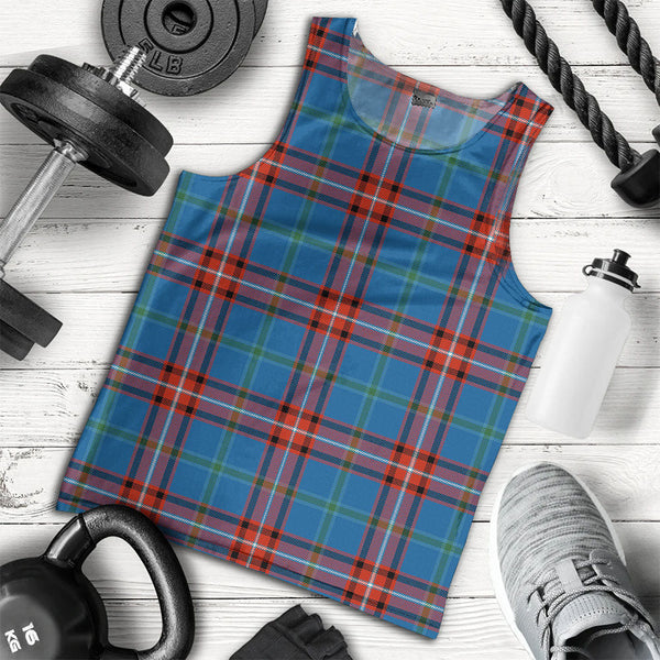 Glenn Ancient Clan Badge Tartan Men Tank Top