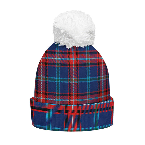 Glenn Modern Clan Badge Tartan Bobble Beanie Hat
