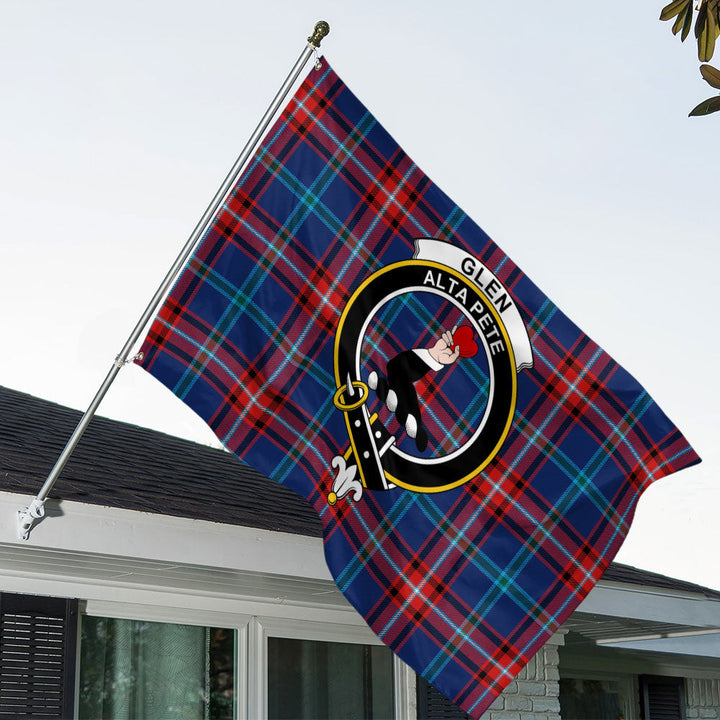 Glenn Modern Clan Badge Tartan House Flag