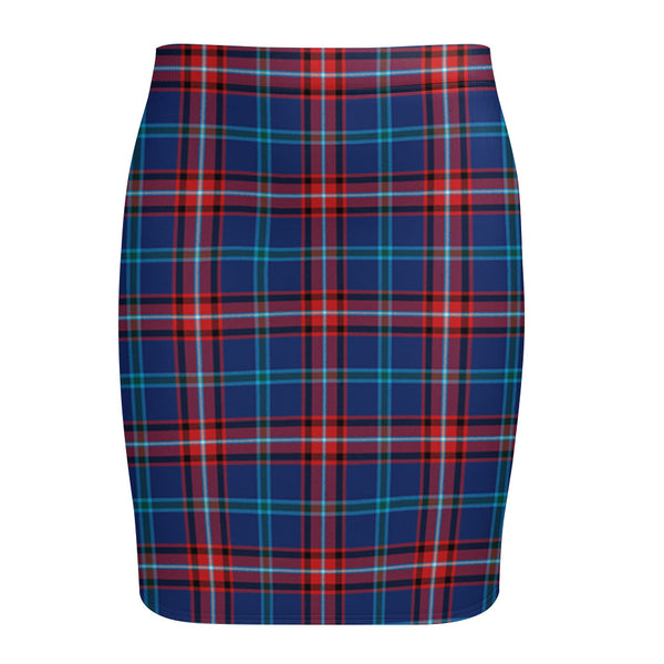 Glenn Modern Tartan Fitted Skirt