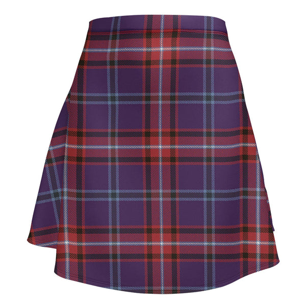 Glenn Weathered Clan Badge Tartan Flared Skirt