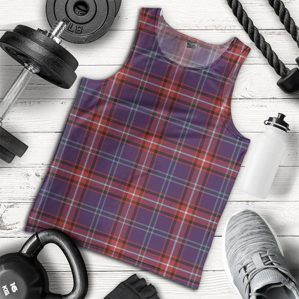 Glenn Weathered Clan Badge Tartan Men Tank Top