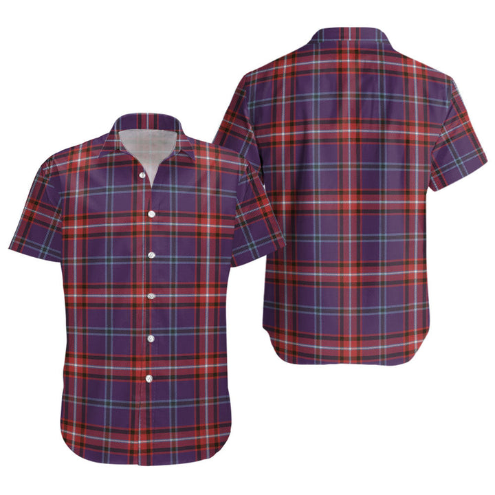 Glenn Weathered Clan Badge Tartan Short Sleeve Shirt