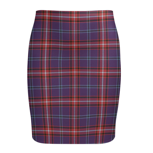 Glenn Weathered Tartan Fitted Skirt