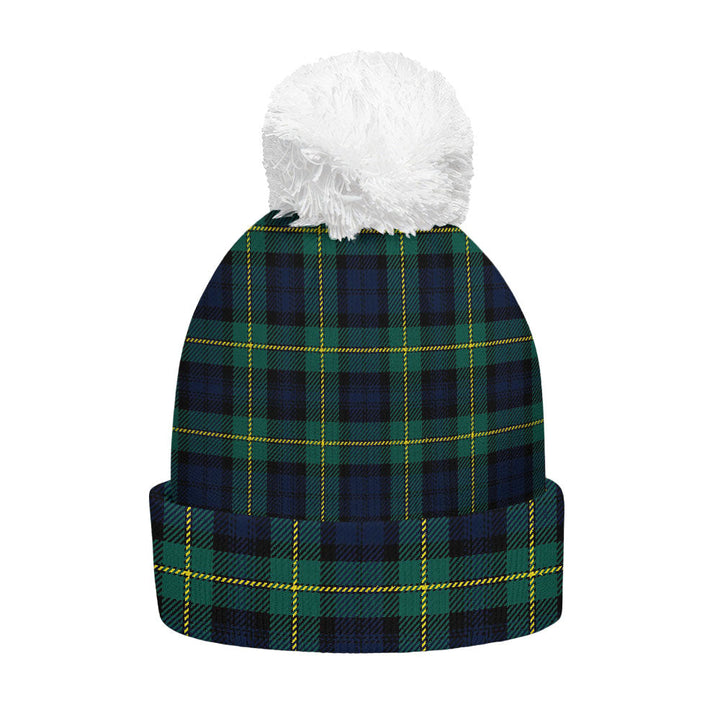 Gordon Modern Clan Badge Tartan Bobble Beanie Hat