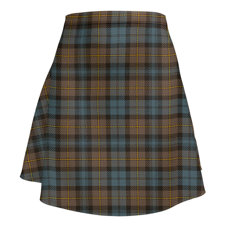 Gordon Weathered Clan Badge Tartan Flared Skirt