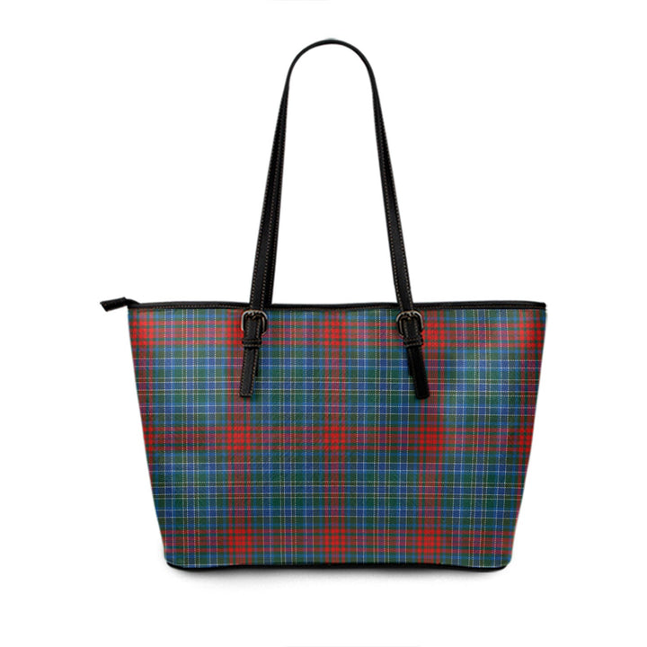Gordon (Wilsons) Modern Tartan Leather Tote Bag