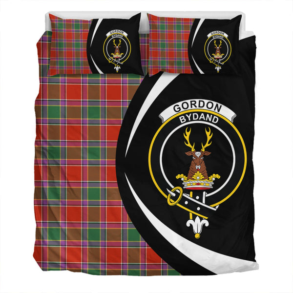Gordon of Abergeldie Ancient Clan Badge Tartan Bedding Set Circle Style