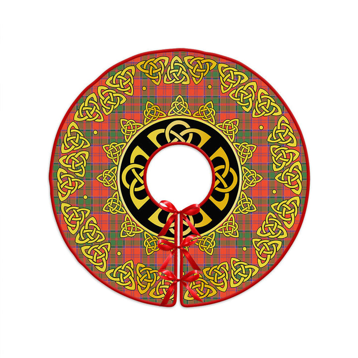 Grant Ancient Clan Badge Tartan Christmas Tree Skirt Golden Celtic Heritage