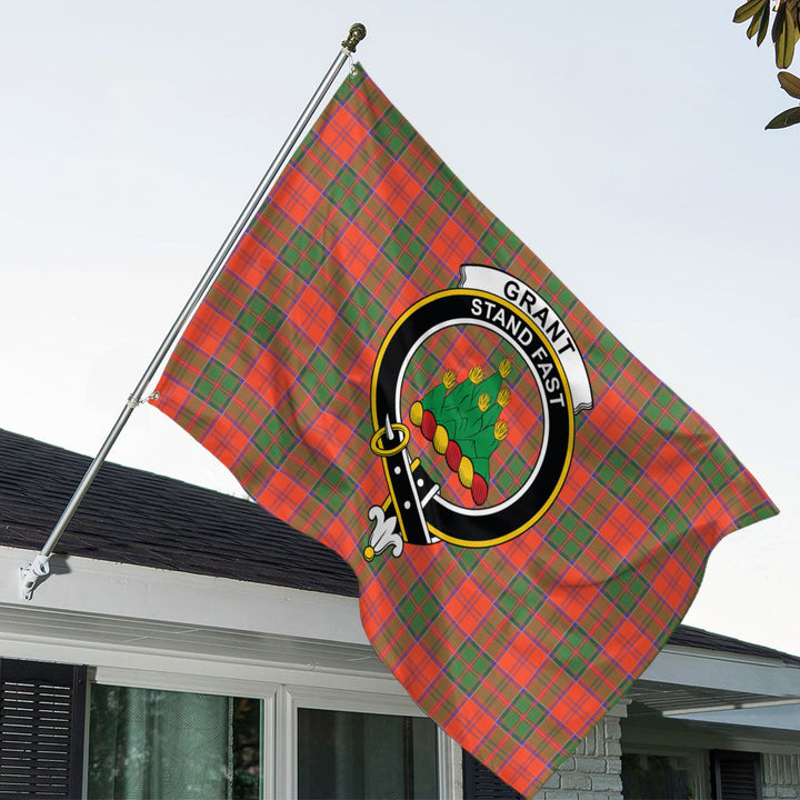 Grant Ancient Clan Badge Tartan House Flag