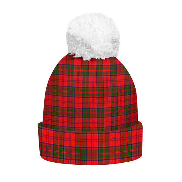 Grant Modern Clan Badge Tartan Bobble Beanie Hat
