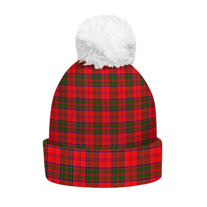 Grant Modern Clan Badge Tartan Bobble Beanie Hat