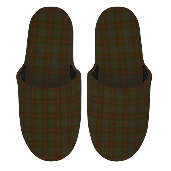 Gray Clan Badge Tartan Mop Slippers