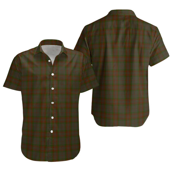 Gray Clan Badge Tartan Short Sleeve Shirt
