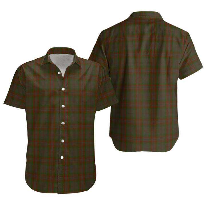 Gray Clan Badge Tartan Short Sleeve Shirt