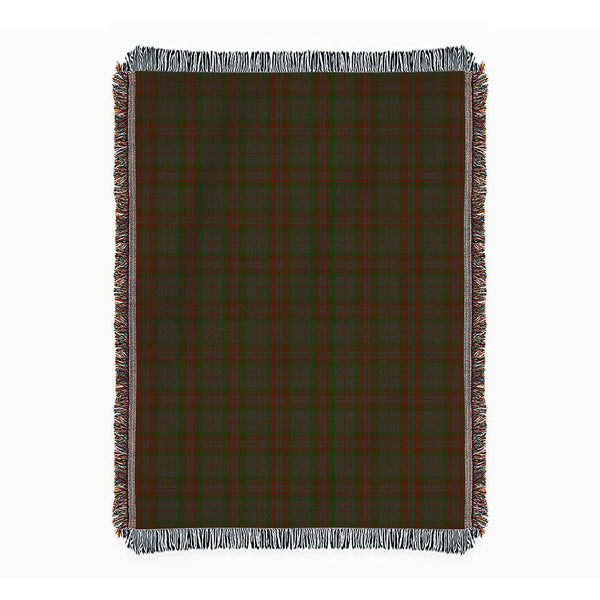 Gray Clan Badge Tartan Woven Blanket