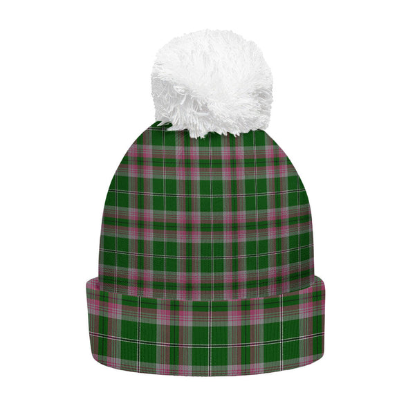 Gray Hunting Clan Badge Tartan Bobble Beanie Hat