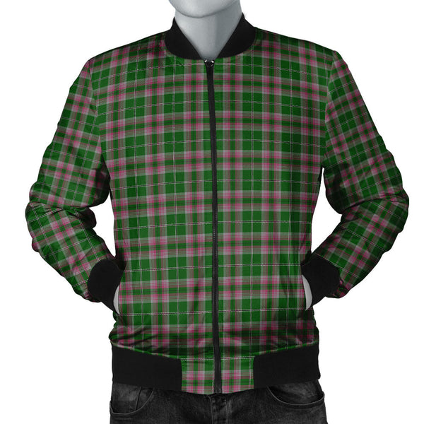 Gray Hunting Clan Badge Tartan Bomber Jacket