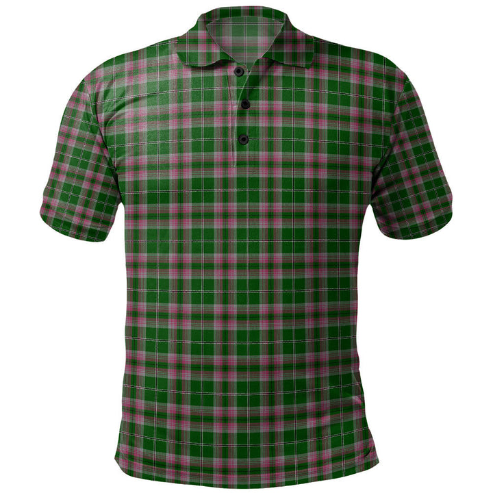 Gray Hunting Clan Badge Tartan Polo Shirt