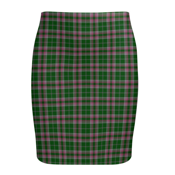 Gray Hunting Tartan Fitted Skirt