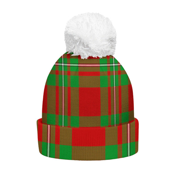 Grierson Clan Badge Tartan Bobble Beanie Hat
