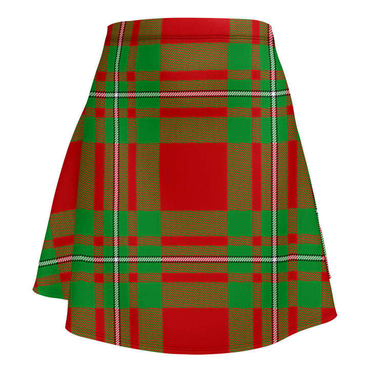 Grierson Clan Badge Tartan Flared Skirt