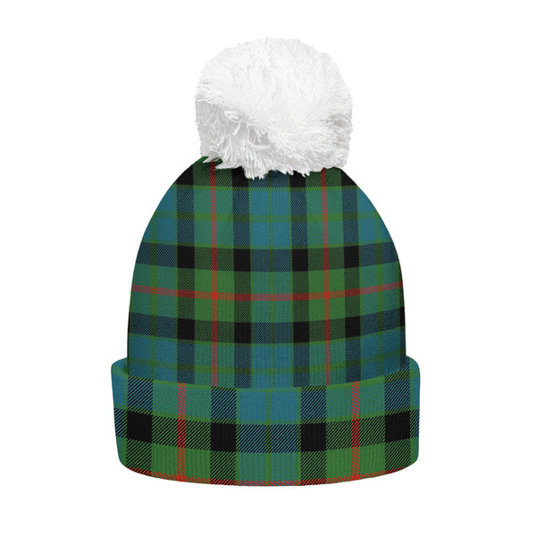 Gunn Ancient Clan Badge Tartan Bobble Beanie Hat