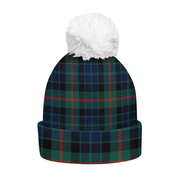 Gunn Modern Clan Badge Tartan Bobble Beanie Hat