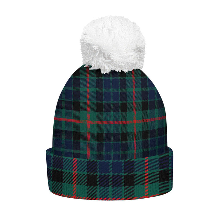 Gunn Modern Clan Badge Tartan Bobble Beanie Hat