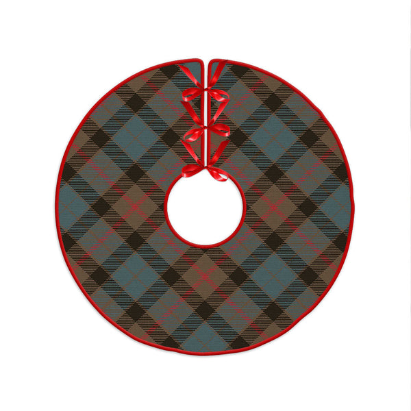 Gunn Weathered Clan Badge Tartan Christmas Tree Skirt