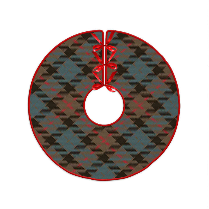 Gunn Weathered Clan Badge Tartan Christmas Tree Skirt