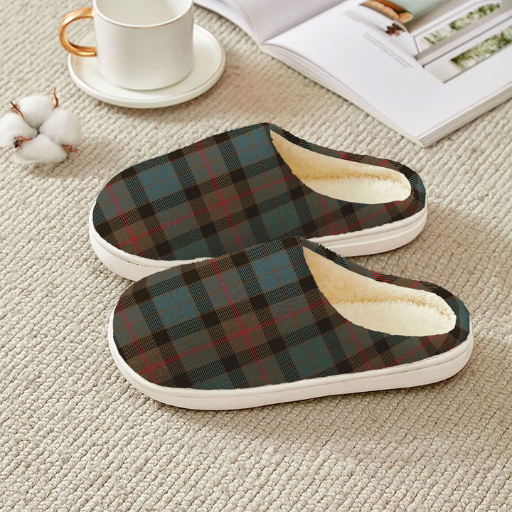 Gunn Weathered Clan Badge Tartan Plush Slipper